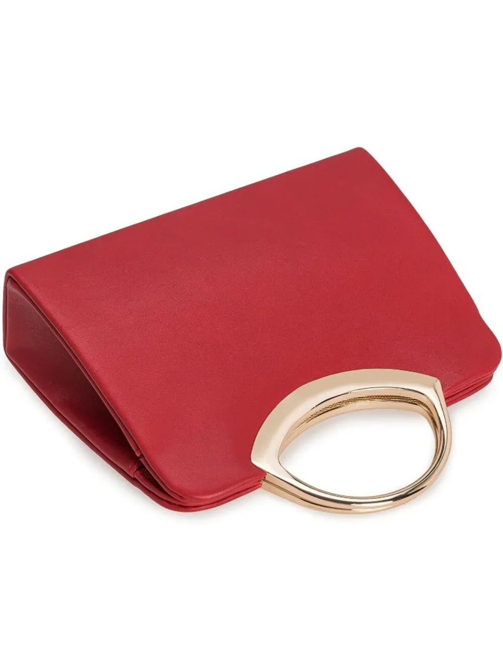 👜Women's Red Small Dressy Handbag Evening Bag Circle Handle Elegant Purse